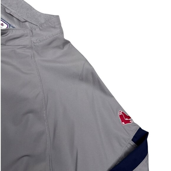 BOSTON RED SOX MLB Baseball Majestic Cool  Bomber Windbreaker Jacket Mens 2XL - Picture 5 of 7